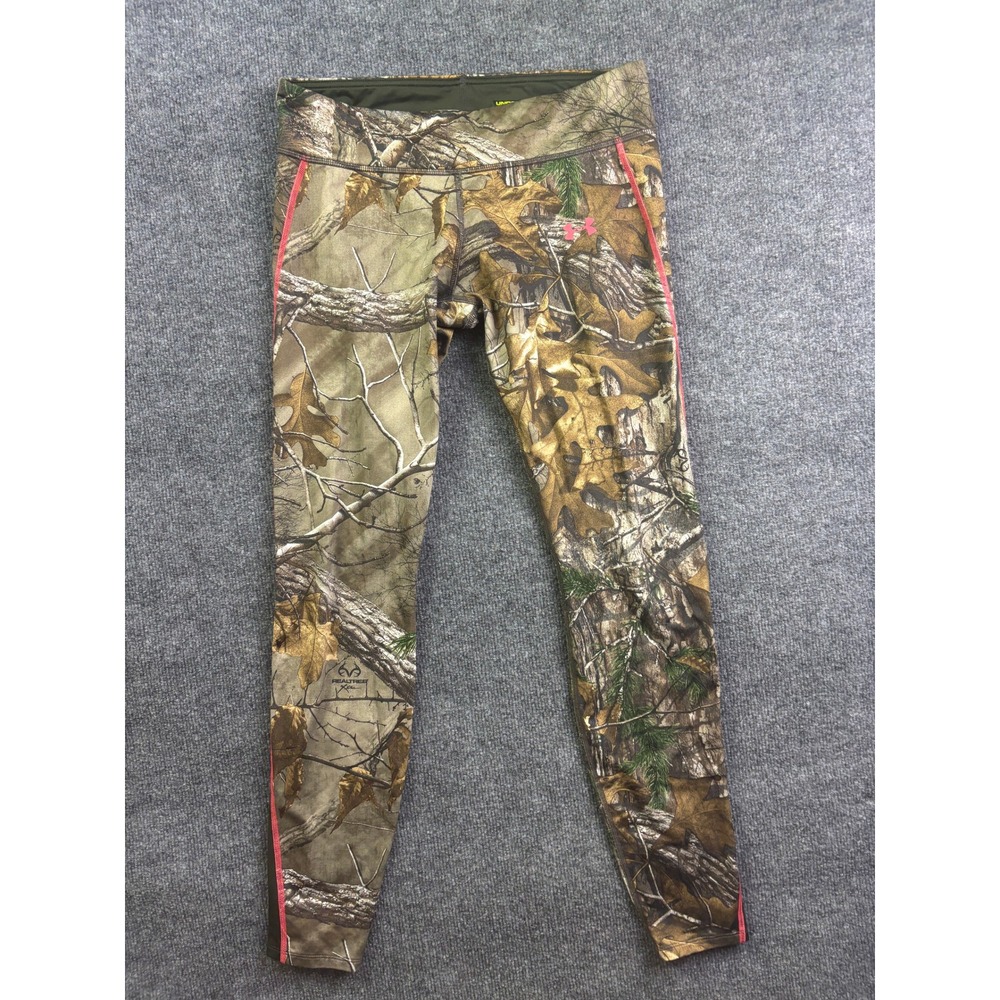 Under Armour Leggings Womens Small Camo ColdGear Realtree Xtra Scent Control